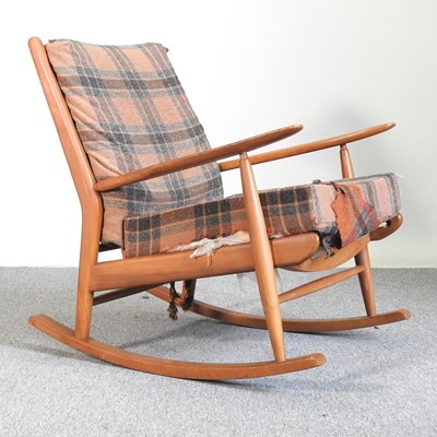 Lot 519 - A 1960's Danish rocking chair