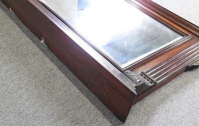 Lot 80 - A Victorian over mantel mirror