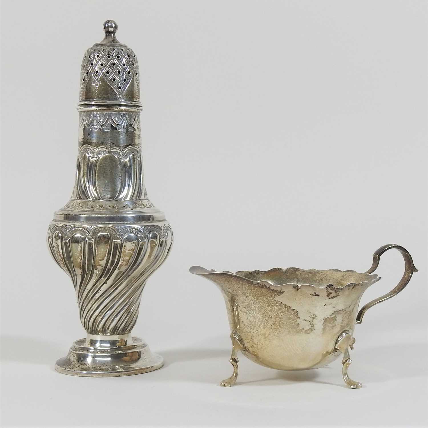 Lot 161 - A Victorian silver sugar caster