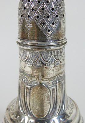 Lot 161 - A Victorian silver sugar caster