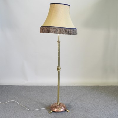 Lot 211 - An Art Nouveau standard lamp