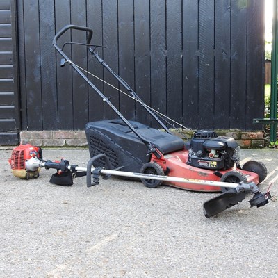 Lot 155 - A lawnmower and strimmer