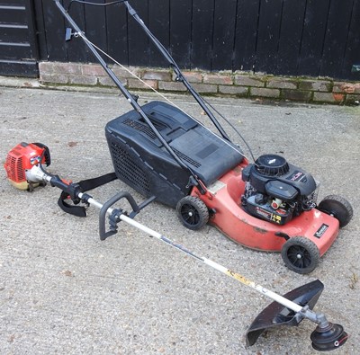 Lot 155 - A lawnmower and strimmer
