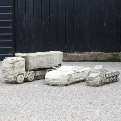 Lot 301 - Three vehicle planters