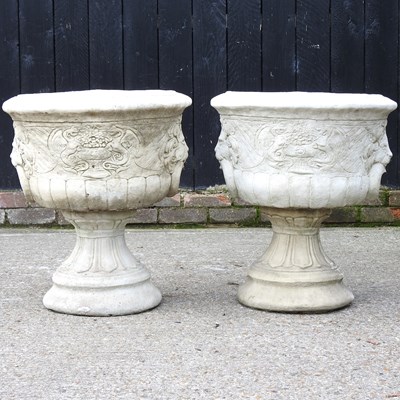 Lot 178 - A pair of garden urns