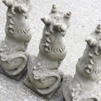 Lot 291 - Three cast stone statues