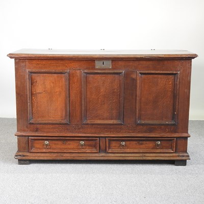 Lot 294 - An 18th century mule chest