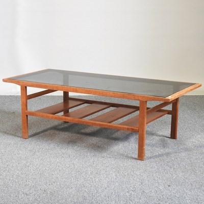 Lot 343 - A 1970's teak coffee table