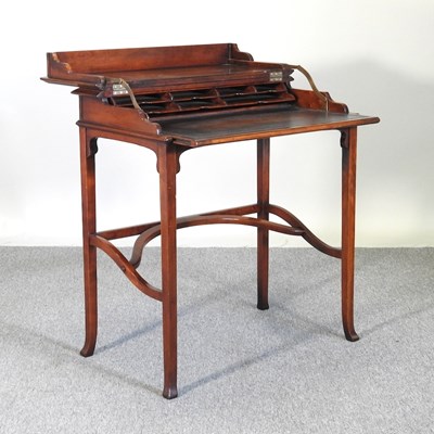 Lot 784 - A modern cherrywood secretaire desk, with a...