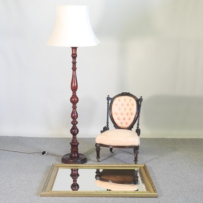 Lot 789 - A Victorian nursing chair, together with a...