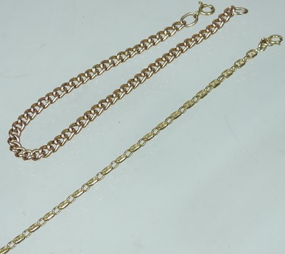 Lot 138 - Two gold bracelets
