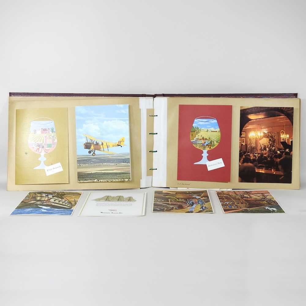 Lot 417 - An album of 20th century cruise ship menus and...