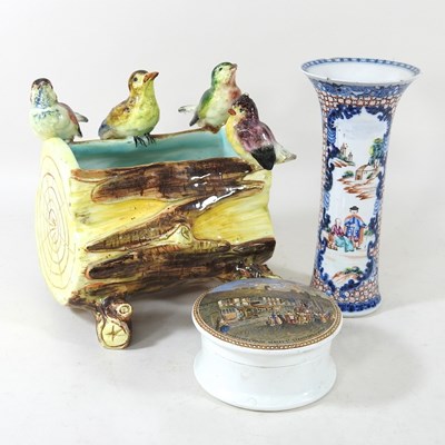 Lot 127 - An early 20th century French Massier majolica...