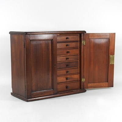 Lot 345 - A 19th century mahogany collector's cabinet,...