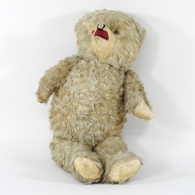 Lot 470 - A mid 20th century plush teddy bear, 54cm high