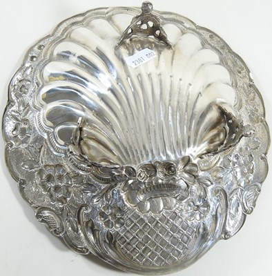 Lot 120 - A 19th century continental silver dish, of...