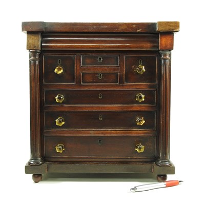 Lot 216 - A 19th century Scottish mahogany apprentice...