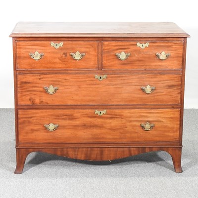 Lot 569 - A 19th century mahogany chest of drawers, on...