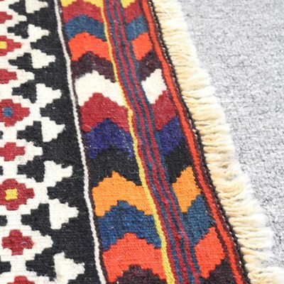 Lot 162 - A Persian kilim, with all over coloured...