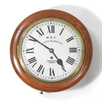 Lot 202 - An early 20th century walnut cased dial clock,...