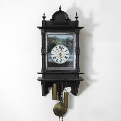 Lot 507 - An early 20th century continental wall clock,...