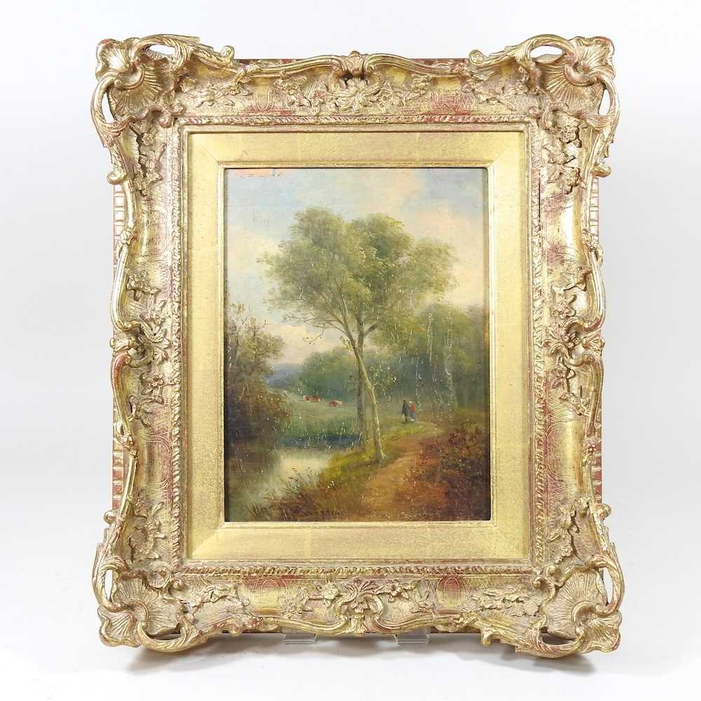 Lot 356 - John Moore of Ipswich, 1820-1902, landscape...