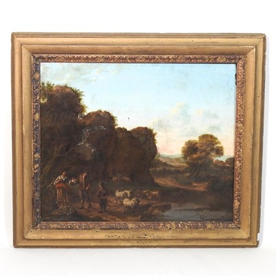 Lot 435 - Flemish school, 18th century, landscape with...