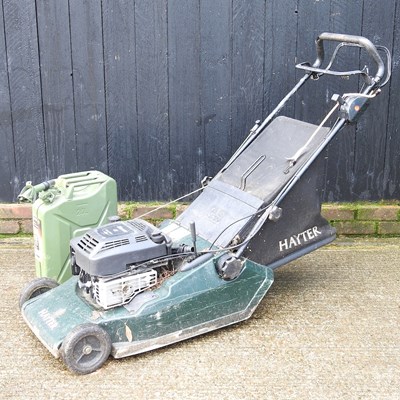 Lot 493 - A Hayter Harrier 48 petrol lawnmower, together...