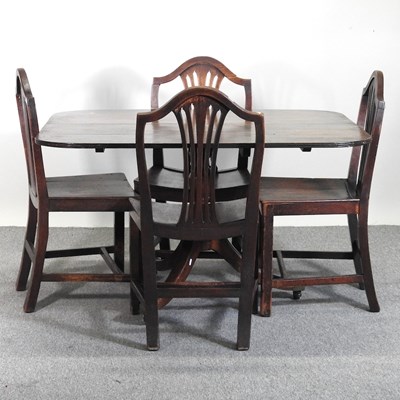 Lot 786 - A 19th century mahogany dining table, on a...