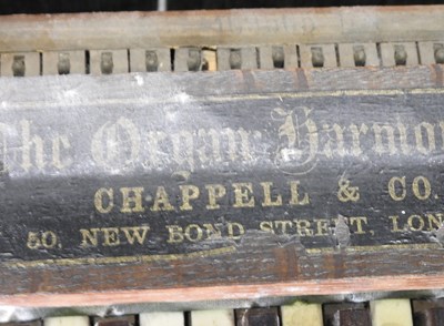 Lot 111 - A Victorian walnut cased The Organ Harmonium,...