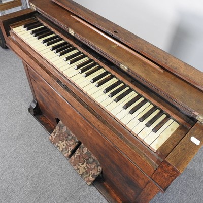 Lot 111 - A Victorian walnut cased The Organ Harmonium,...