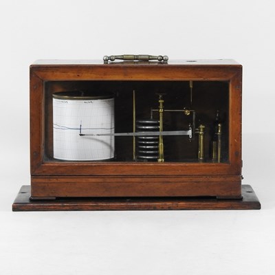 Lot 39 - An early 20th century mahogany cased barograph,...