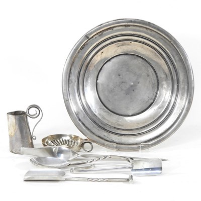 Lot 159 - A modern silver skewer, of twisted design,...