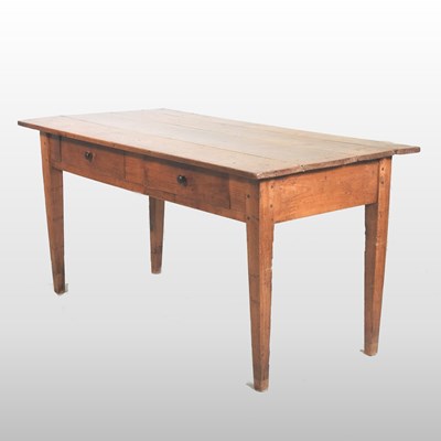 Lot 224 - A 19th century French fruitwood farmhouse table