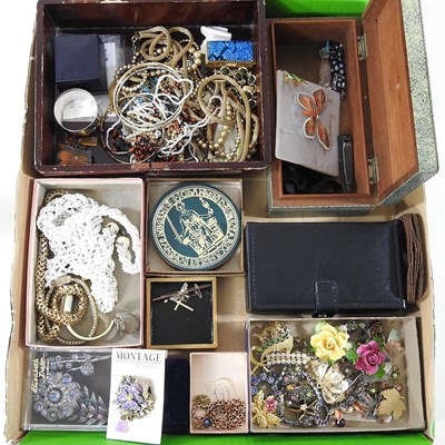 Lot 304 - A collection of costume jewellery, to include...