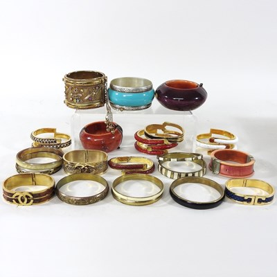 Lot 355 - A collection of vintage bangles, circa 1980's...