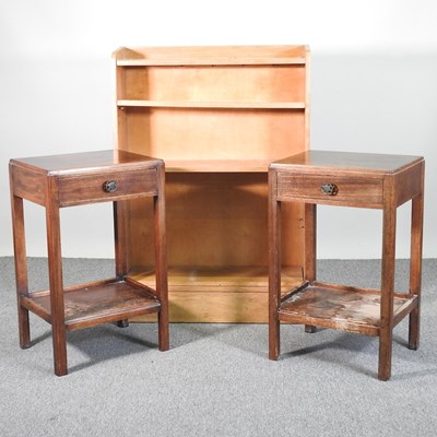 Lot 701 - A pair of mid 20th century bedside tables,...