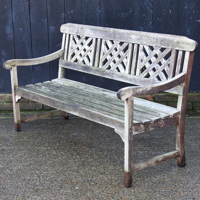 Lot 769 - A wooden garden bench