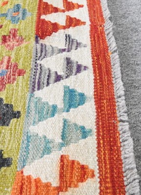 Lot 365 - A kilim rug, with all over diamonds, 152 x 101cm