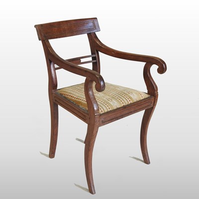 Lot 625 - A Regency Anglo-Indian padouk elbow chair