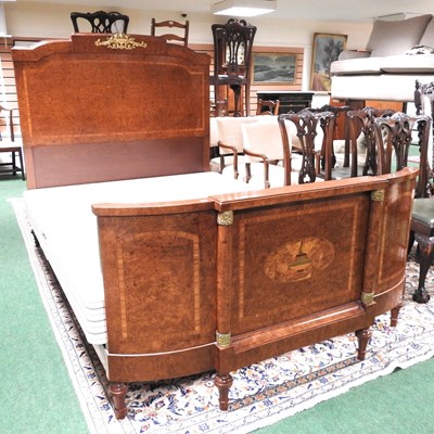 Lot 87 - A mid 20th century French yew, satinwood and...