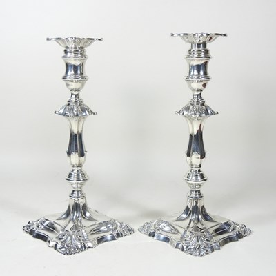 Lot 230 - A pair of early 20th century silver table...