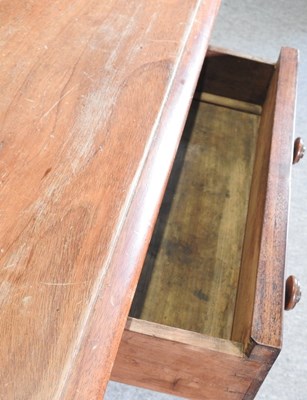 Lot 481 - A Victorian mahogany side table, on turned legs