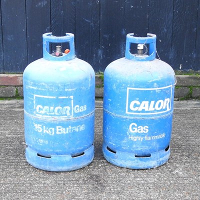 Lot 456 - A Calor gas 15kg butane bottle and another (2)