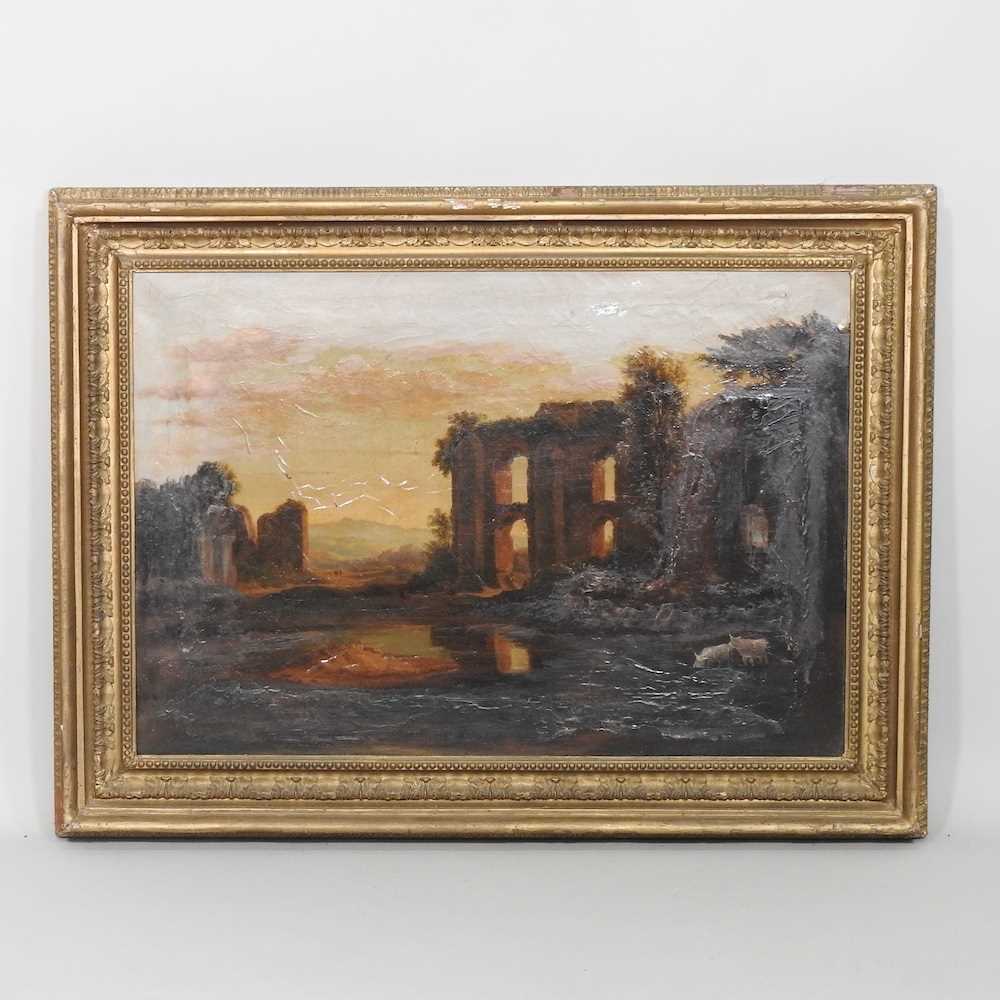 Lot 248 - Continental school, 19th century, landscape...