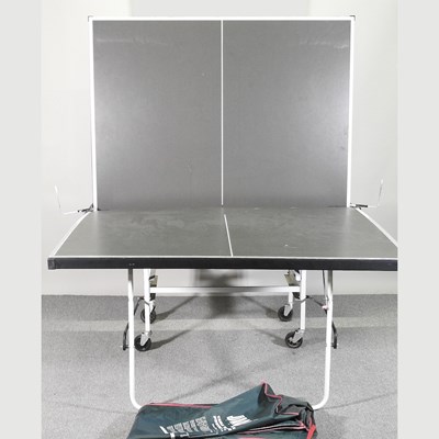 Lot 502 - A Jaques folding table tennis table, 154 x 280cm