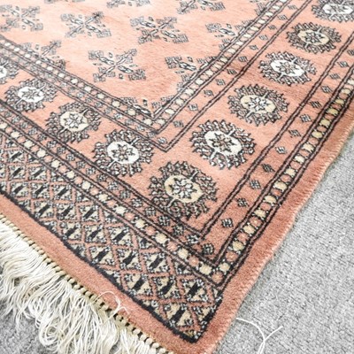 Lot 710 - A modern woollen rug, 193 x 139, together with...