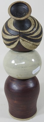 Lot 87 - Claire Lambert, b.1936, a glazed pottery...