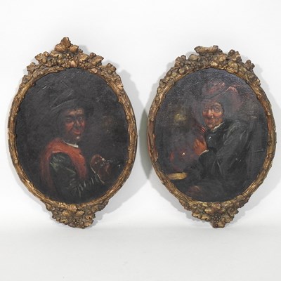 Lot 316 - Continental school, 18th century, a pair of...