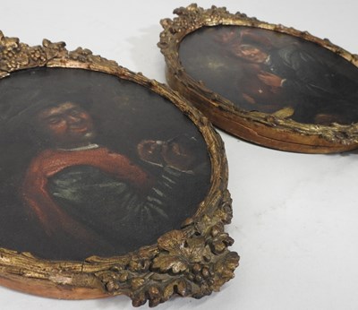 Lot 316 - Continental school, 18th century, a pair of...